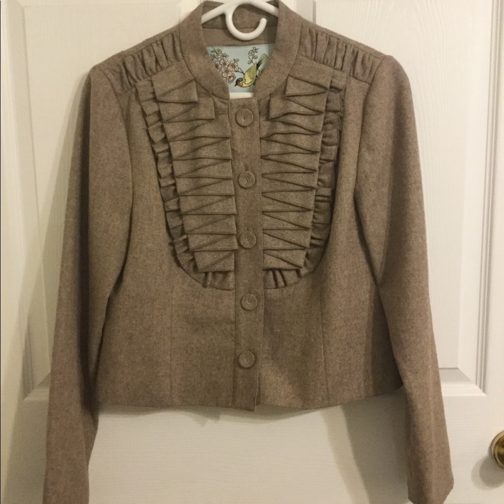 NWOT pleated jacket by Tabitha for Anthropologie - Picture 2 of 5